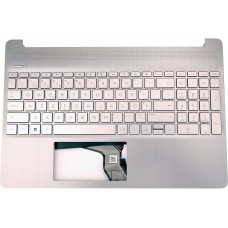 Capa superior HP com teclado, acabamento em dourado claro Capa superior HP com teclado, acabamento em dourado claro